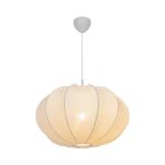 Nordlux Aeron 60 Pendant Textile White | Suitable for 1x E27