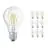 Multipack 10x Ledvance CLASSIC LED E27 Pear Filament Clear 4W 470lm - 840 Cool White | Replaces 40W