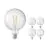 Multipack 5x Calex Smart Tuya Wifi E27 Globe Filament 7.5W 1055lm - 818-830 Tunable White | Dimmable - Replaces 75W 