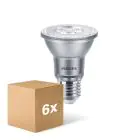 Multipack 6x Philips Master Value LED Bulb Reflector E27 PAR20 6W 500lm 25D - 927 Extra Warm White | Best Colour Rendering - Dimmable - Replaces 50W